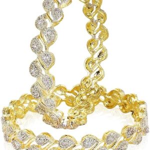 American Diamond Gold Plated Bangles