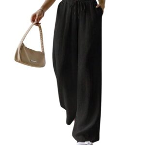 GRECIILOOKS Women's Loose High Rise Trouser