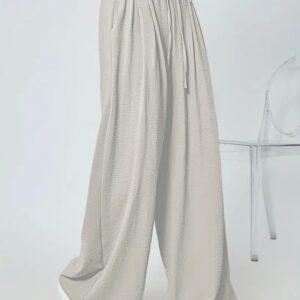 GRECIILOOKS High Waist Polycotton Trousers for Women