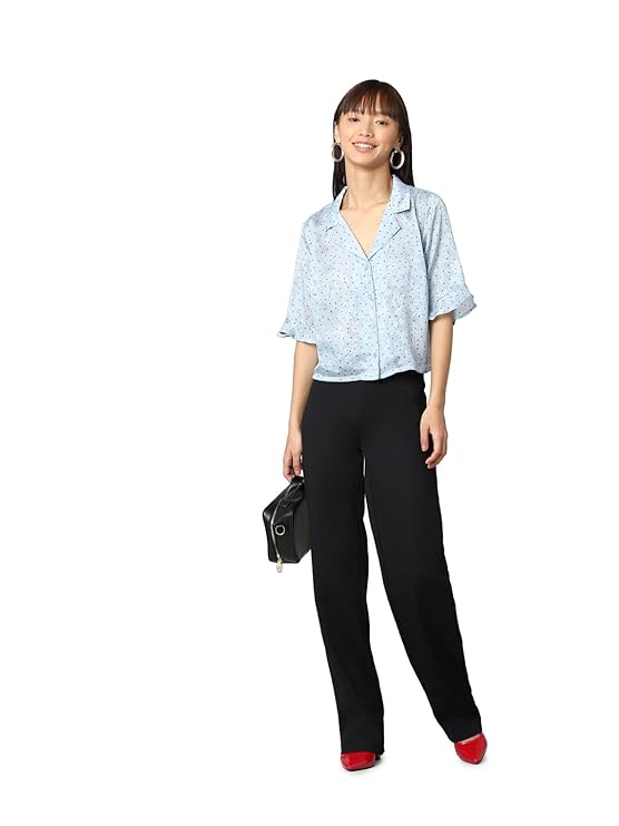 ONLY Women's High Rise Straight Pants