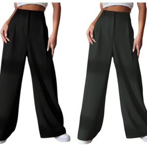 GRECIILOOKS Women High Rise Regular Fit Trouser