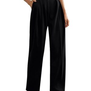 GRECIILOOKS Women's Relaxed Fit High Rise Trousers HIGH Waist