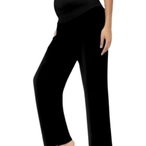 Fashiospice Maternity Black Plazo Pant