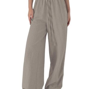 GRECIILOOKS Women's Loose High Rise Trouser