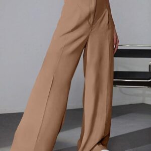GRECIILOOKS Women High Rise High Waist Trousers Flared Korean Style Formal Pants