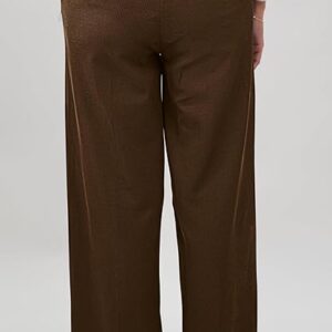 GRECIILOOKS High Waist Cotton Trousers for Women