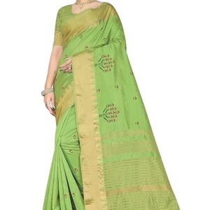 Women's Woven Printed Art Silk Saree with Unstitched Blouse Material