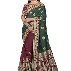 Banarasi Silk Traditional saree with Unstitch Heavy Blouse Piece